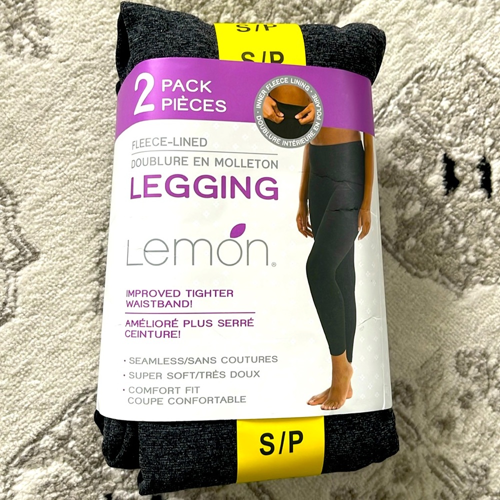 S: Lemon leggings - 2 Pack